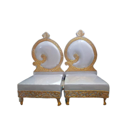 Vidhi Mandap chair 1pair (2 Chairs)  - Made of Wood with Metal