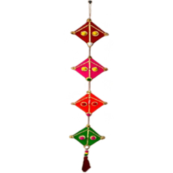 KITE LINE WALL HANGING - MADE OF WOOLEN & BAMBOO