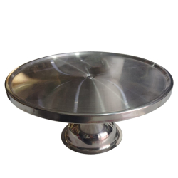 15 Inch - Stainless Steel Cake Stand - Silver Color