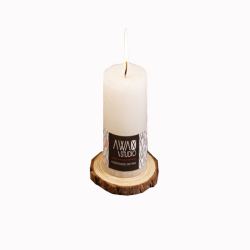 White Pillar Candle's Without Fragrance - 2 Inch X 6 Inch - Made of Wax