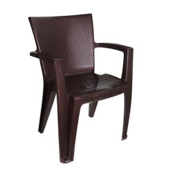 National Chair - Made of Plastic - Brown Color