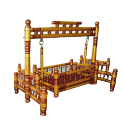 Sankheda  Palna - Made of Teak Wood - 4  FT .