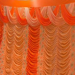 Designer Curtain - 9 FT X 20 FT - Made Of Bright Lycra