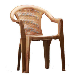 National Chair - Made of Plastic - Light Brown Color