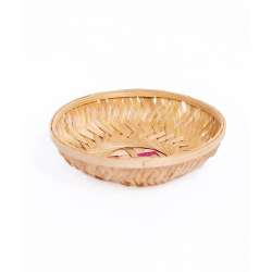 Bamboo Round Basket - 8 Inch - Made of Bamboo Stick