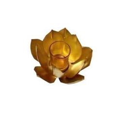 Decorative Flower Diya - 8 Inch - Made of Metal