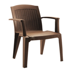 National Omega Chair - Made of Steel -  Brown Color