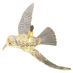 Decorative Bird with Lighting - 6 Inch - Made of Glass