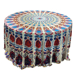 Table Cover Frill - 3 FT X 3 FT - Made of Chandani Cloth