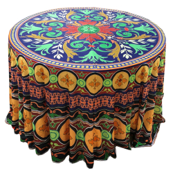 3D Round Table Cover - 4 FT X 4 FT Made of Taiwan Cloth & Brite Lycra