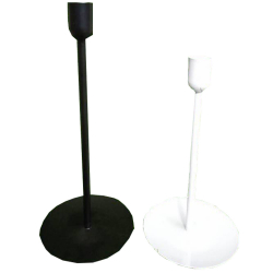 Candle stand Set Of 2 - 15 CM - 20 CM - Made Of Iron ( White coated & Black Coated )