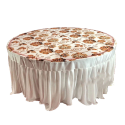 3D Round Table Cover - 4 FT X 4 FT  - Made of Taiwan Cl..