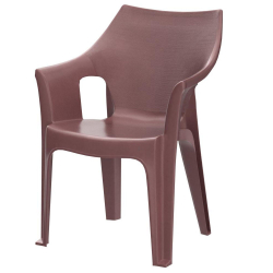 National Chair - Made of Plastic - Brown Color