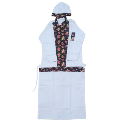 Kitchen Uniform Set - Shirt + Apron with Cap - Made of Cotton