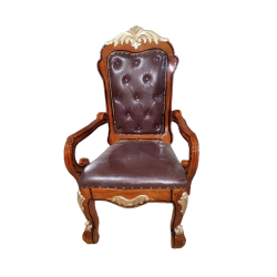 High Back Chair - Made of Wood With Polish