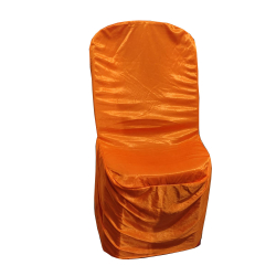 Chandni Chair Cover - Orange Colour - Made of Chandni  Cloth