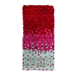 Artificial Flowers Wall - 4 FT X 8 FT -  Made Of Plastic