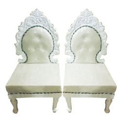 Vidhi-Mandap Chairs 1 Pair (2 Chairs) - Made Of Wood With Polish