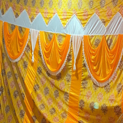 Printed Curtain - 10 FT X 18 FT - Made Of Bright Lycra