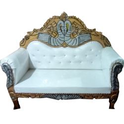 Wedding Sofa & Couches - Made of Wooden  - White & Golden Color