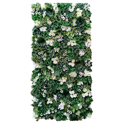 Artificial Flowers Wall - 4 FT X 8 FT -  Made Of Plastic