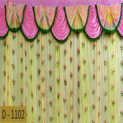 Designer Curtain - Made of 24 Gauge Bright Lycra Cloth