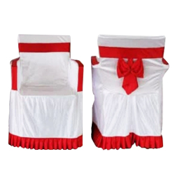 Chair Cover With Handle - Made Of Chandani Cloth