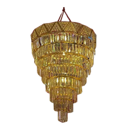 Decorative Hanging Jhumar - Made of Crystal & Iron