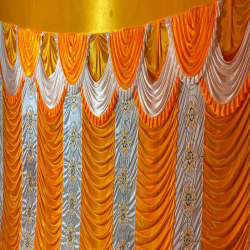 Designer Curtain - 12 FT X 18 FT - Made Of Thali Print