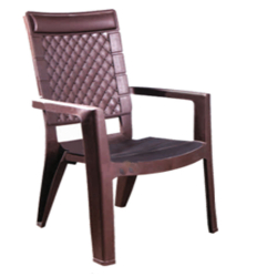 National Saab Chair - Made Of Plastic - Brown Color