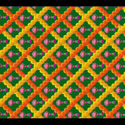 3D Print Mandap Parda - 10 FT X 15 FT - Made of 14 KG Taiwan Cloth