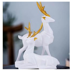 White Deer Set - Made of Made of Polyresin