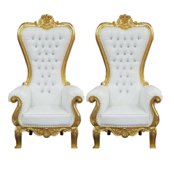 Wedding Chair 1 Pair ( 2 Chairs ) - Made of Wood with P..