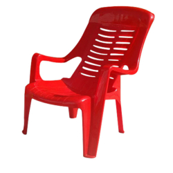 National Relax Chair - Made of Plastic - Red Color