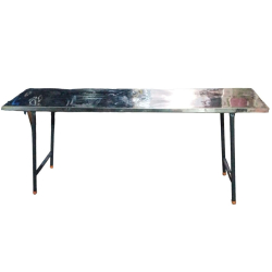 Rectangle Table - 1.5 Ft X 6 Ft  (13 KG) - Made Of Stainless Steel & Iron
