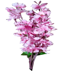 Decorative 7 Stick Blossom Flower - Pink Color