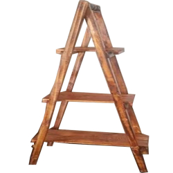 Decorative Ladder Shelf Stand - 6 FT - Made Of Wood