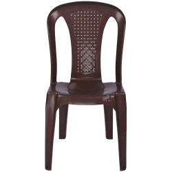 National Alto Chair - Made Of Plastic - Dark Brown Color