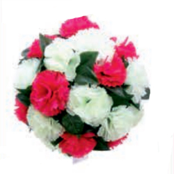 Artificial Hanging Flower Ball - Made of Plastic & Fabric