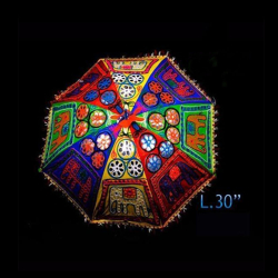 Rajasthani Umbrella - 30 Inch - Made Of Iron & Cotton