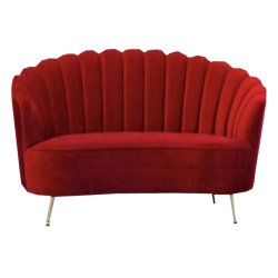 Butterfly 2 Seater Sofa - Made of Wood - Red Color