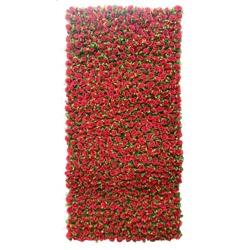 Artificial Flowers Wall - 4 FT X 8 FT -  Made Of Plastic