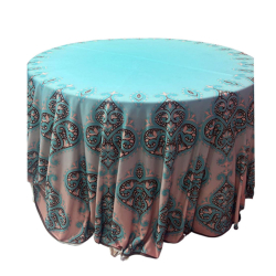 3D Round Table Cover  - 4 FT X 4 FT - Made of Taiwan Cloth & Brite Lycra