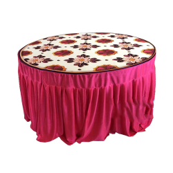 3D Round Table Cover - 4 FT X 4 FT - Made of Taiwan Cloth & Brite Lycra