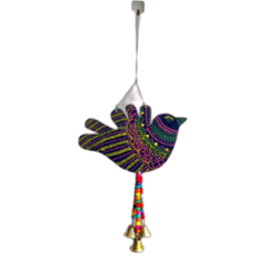 Fancy Bird Wall Hanging - Made Of MDf & Metal Bell