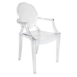 National Ghost Chair - Made of Plastic - Transparent Color