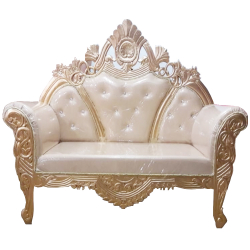 Wedding Sofa & Couches - Made of Wooden - Cream & Golden Color