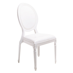 National Kia Chair - Made of Plastic - White Color