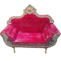 Regular Wedding Sofa & Couches - Made Of  Metal - Pink Color