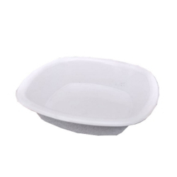 Marble Square Chat Plate - 6 Inch - Made of Plastic